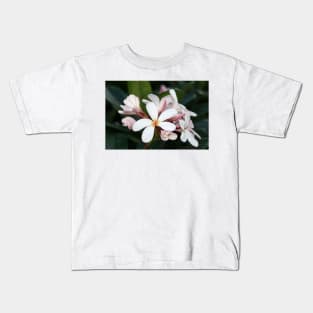 Plumeria flowers on Hawaii Kids T-Shirt